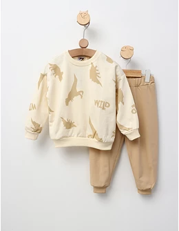 Costumas Wild Dino model cu crem