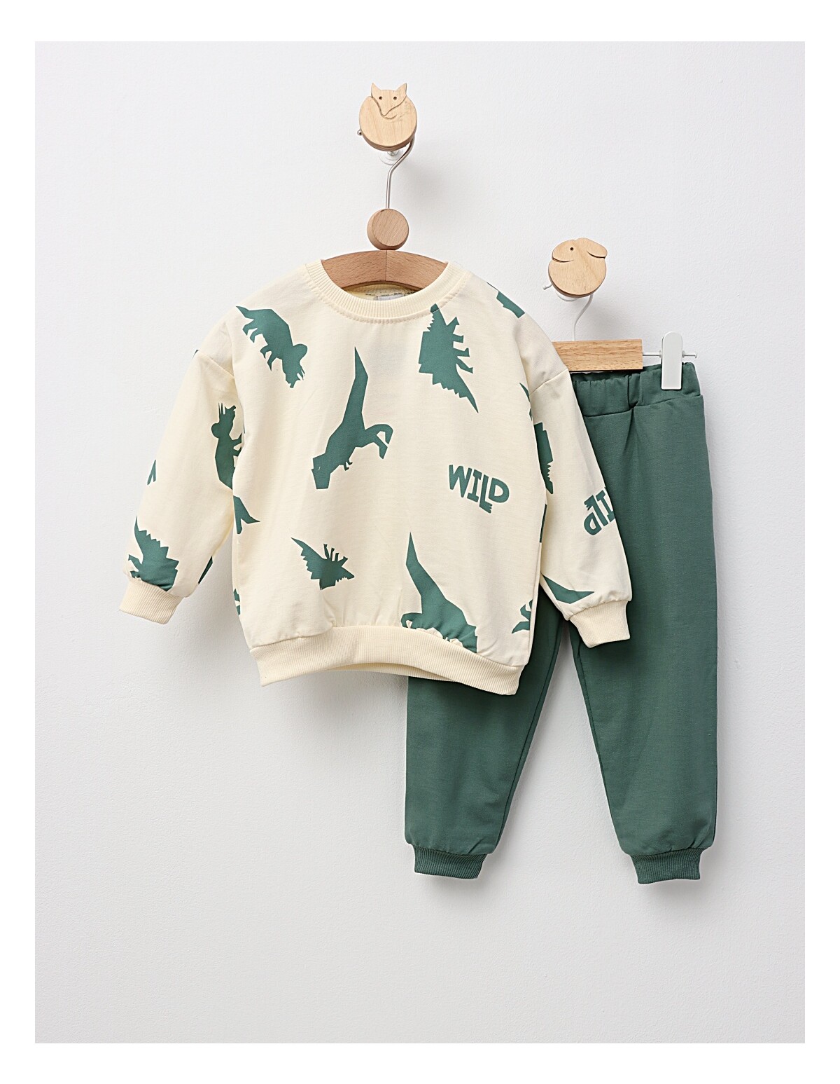 Costumas Wild Dino model cu verde