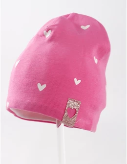 Fes copii, inimioare, model ciclam