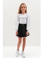 Fustita plisata premium Scoala model negru picture - 2