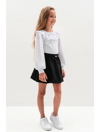 Fustita plisata premium Scoala model negru picture - 3
