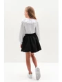 Fustita plisata premium Scoala model negru picture - 4