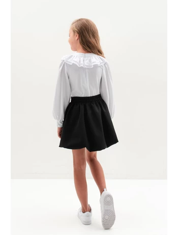Fustita plisata premium Scoala model negru picture - 4