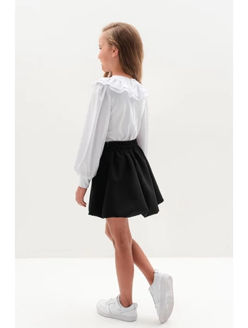 Fustita plisata premium Scoala model negru picture - 5