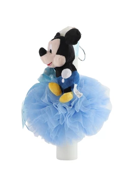 Lumanare botez cu tulle, fundita si jucarie MICKY X 2