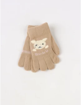 Manusi copii baby rabbit crem