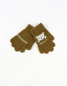 Manusi copii baby rabbit verde