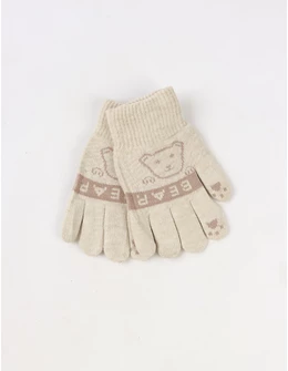 Manusi copii Bear crem