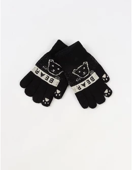 Manusi copii Bear negru