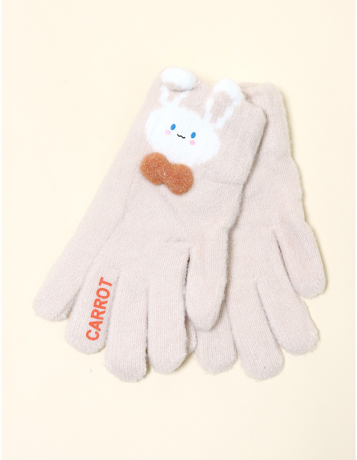 Manusi copii Hy Rabbit crem