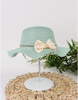 Palarie Cool Girl cu fundita, verde