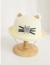 Palarie de paie Fify Kitty ecru 1
