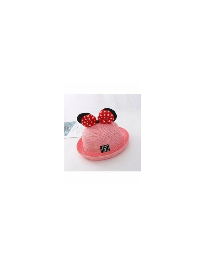 Palarie Minnie Mouse de plaja coral picture - 2