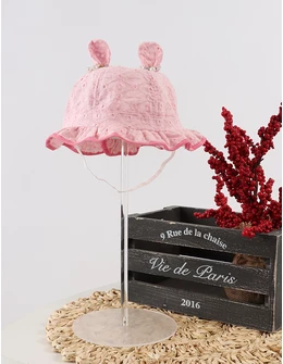 Palarie Tara brodata-fundite roz-deschis
