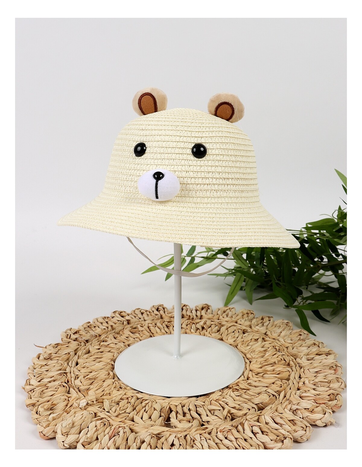 Palarie Tuco Bear, model alb