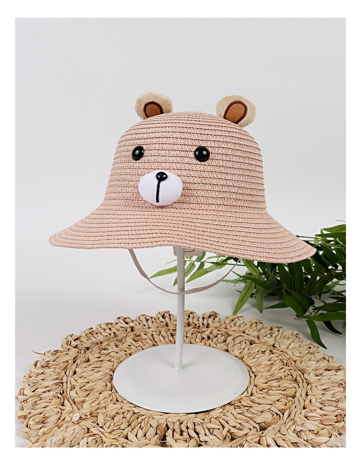 Palarie Tuco Bear, model roz-prafuit