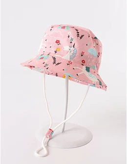 Palarie Unicorn si Castel, roz