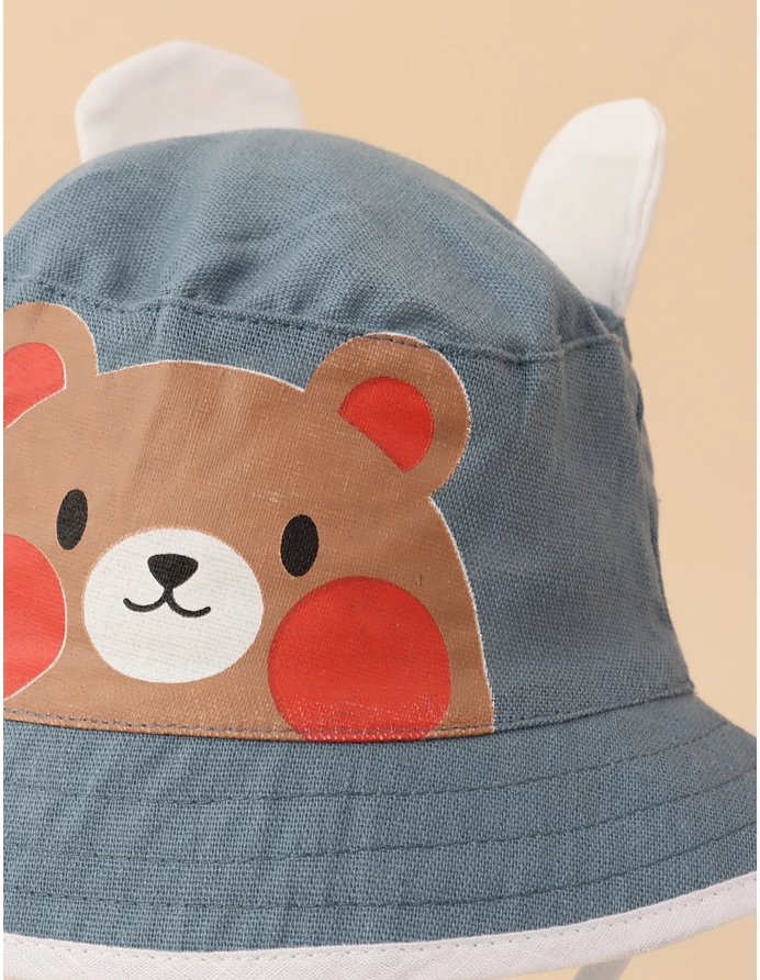 Palarie Urechiuse de Ursulet albastru-prafuit picture - 2