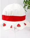 Palarie Urechiuse si Capsuni, alb-rosu picture - 2