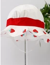 Palarie Urechiuse si Capsuni, alb-rosu picture - 3