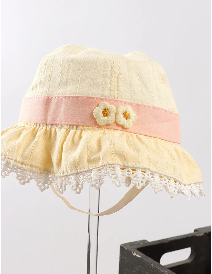 Palarie Zara brodata-floricele crem picture - 2