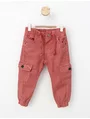 Pantaloni cargo Costina rouge tomette 1