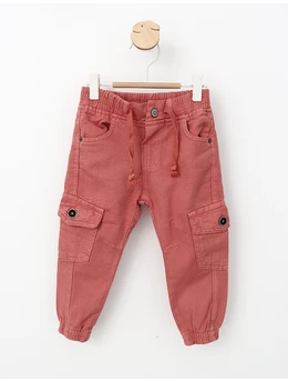 Pantaloni cargo Costina rouge tomette