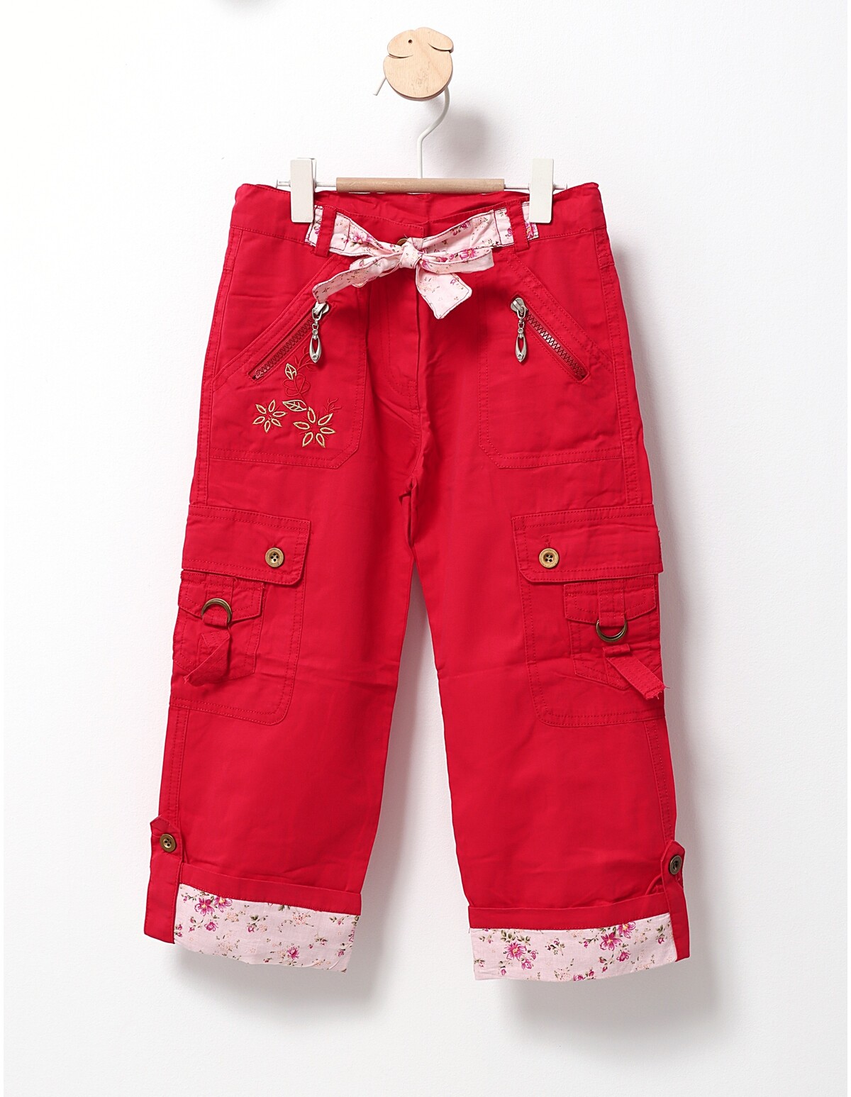 Pantaloni cargo Delia rosu