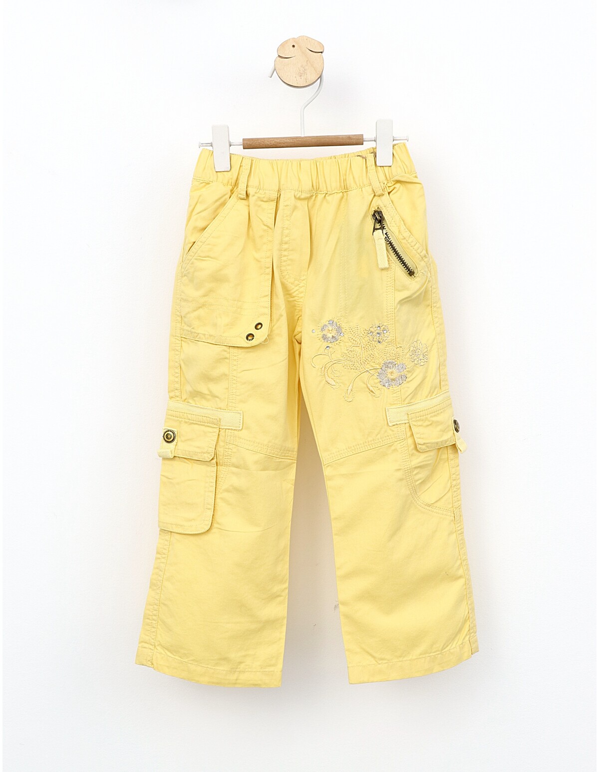 Pantaloni cargo Irina galben
