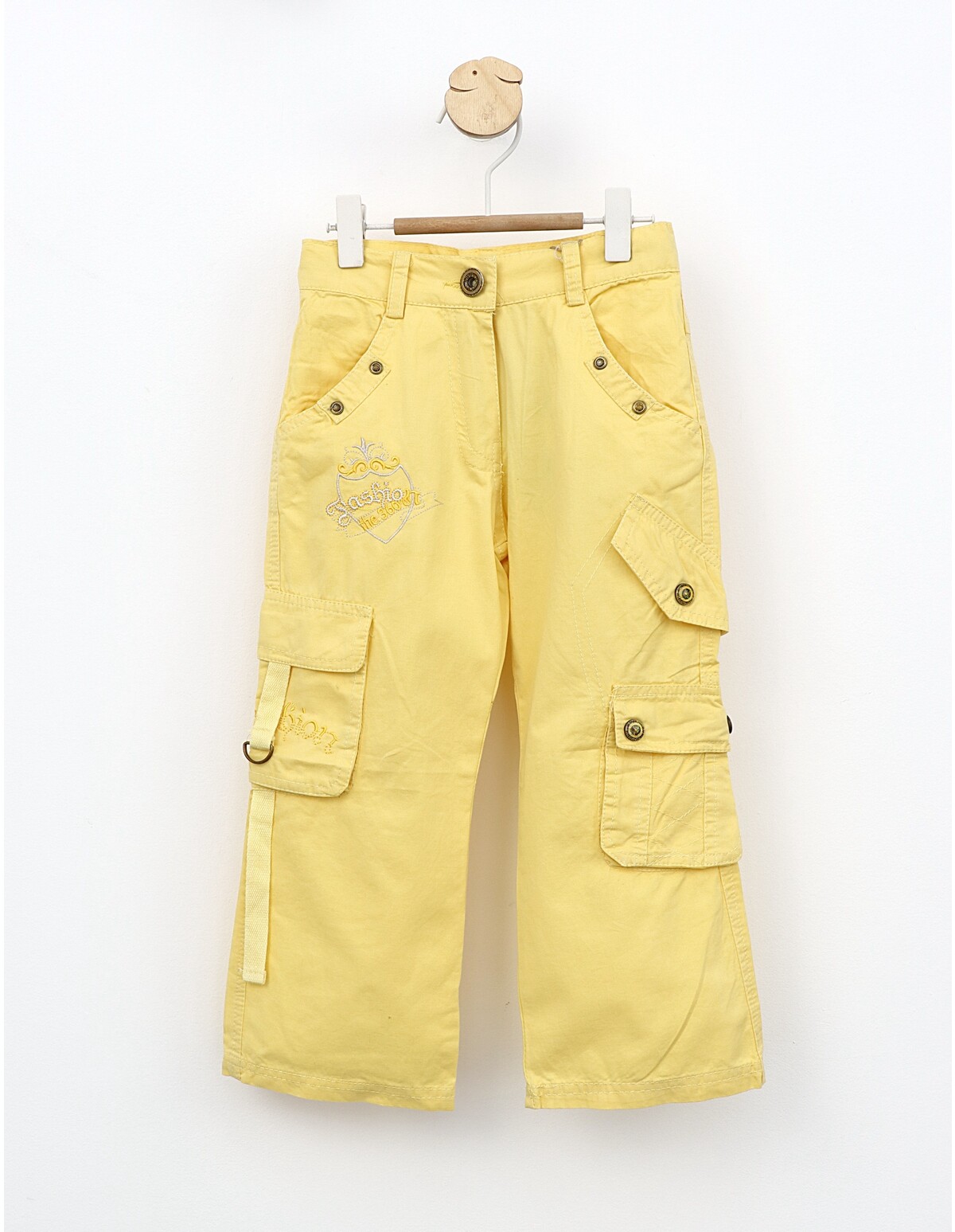 Pantaloni cargo Lena galben