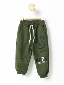 Pantaloni Catelul Wang model verde 104 (3-4 ani)