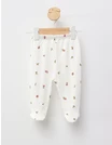 Pantaloni cu botosei Ace Trase Lalele, alb picture - 1