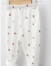 Pantaloni cu botosei Ace Trase Lalele, alb picture - 2