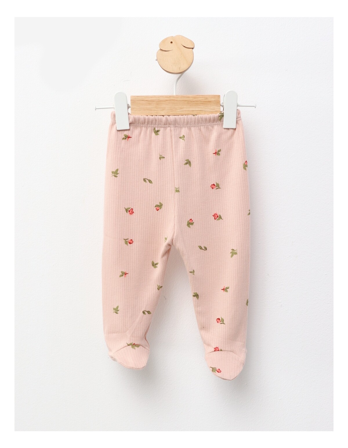 Pantaloni cu botosei Ace Trase Lalele, bej