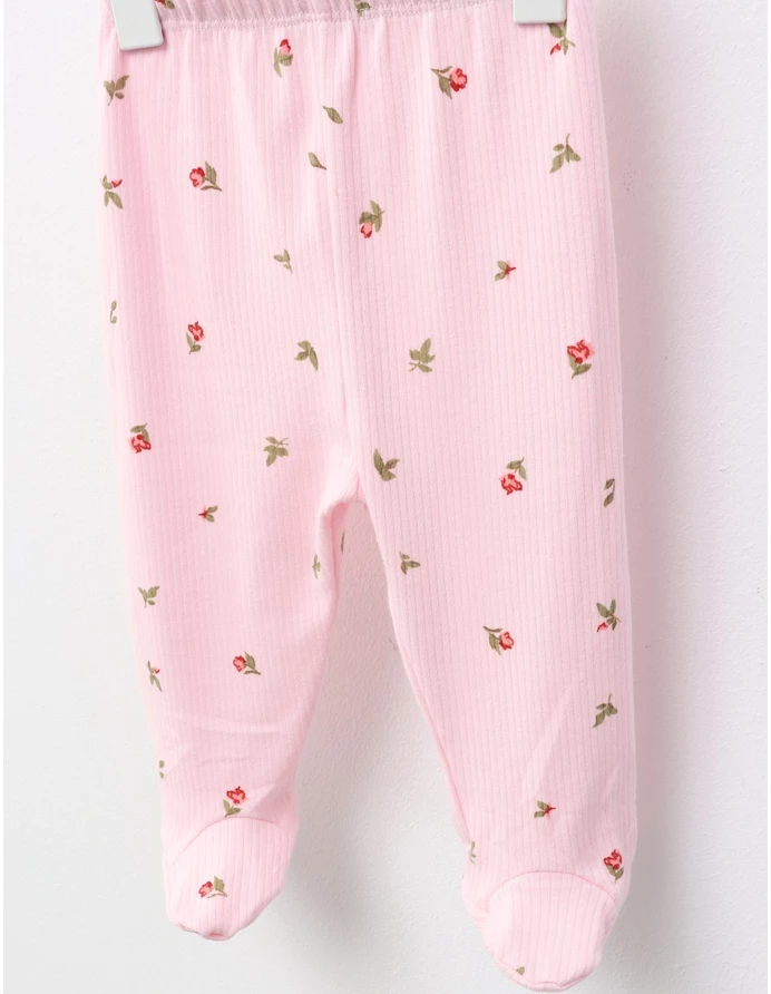 Pantaloni cu botosei Ace Trase Lalele, roz picture - 2