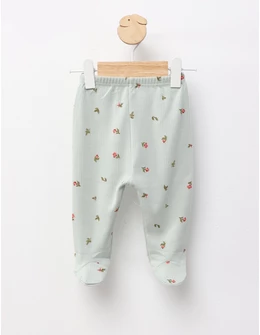 Pantaloni cu botosei Ace Trase Lalele, verde