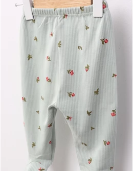 Pantaloni cu botosei Ace Trase Lalele, verde