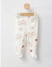 Pantaloni cu botosei Ace Trase Ursulet, alb picture - 1