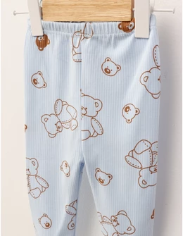 Pantaloni cu botosei Ace Trase Ursulet, blue