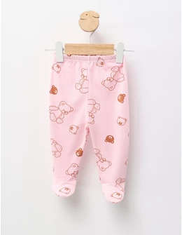Pantaloni cu botosei Ace Trase Ursulet, roz