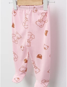 Pantaloni cu botosei Ace Trase Ursulet, roz