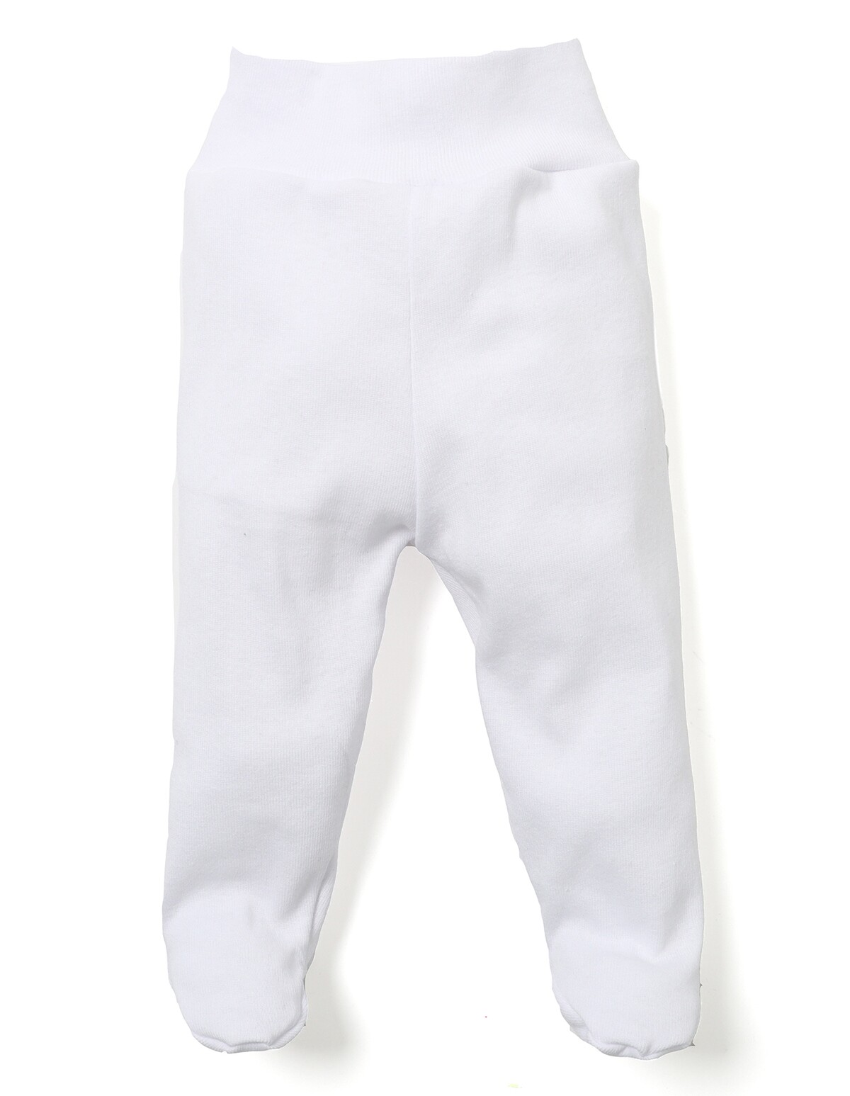 Pantaloni cu botosei albi