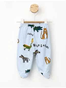 Pantaloni cu botosei Wild Safari albastru 1
