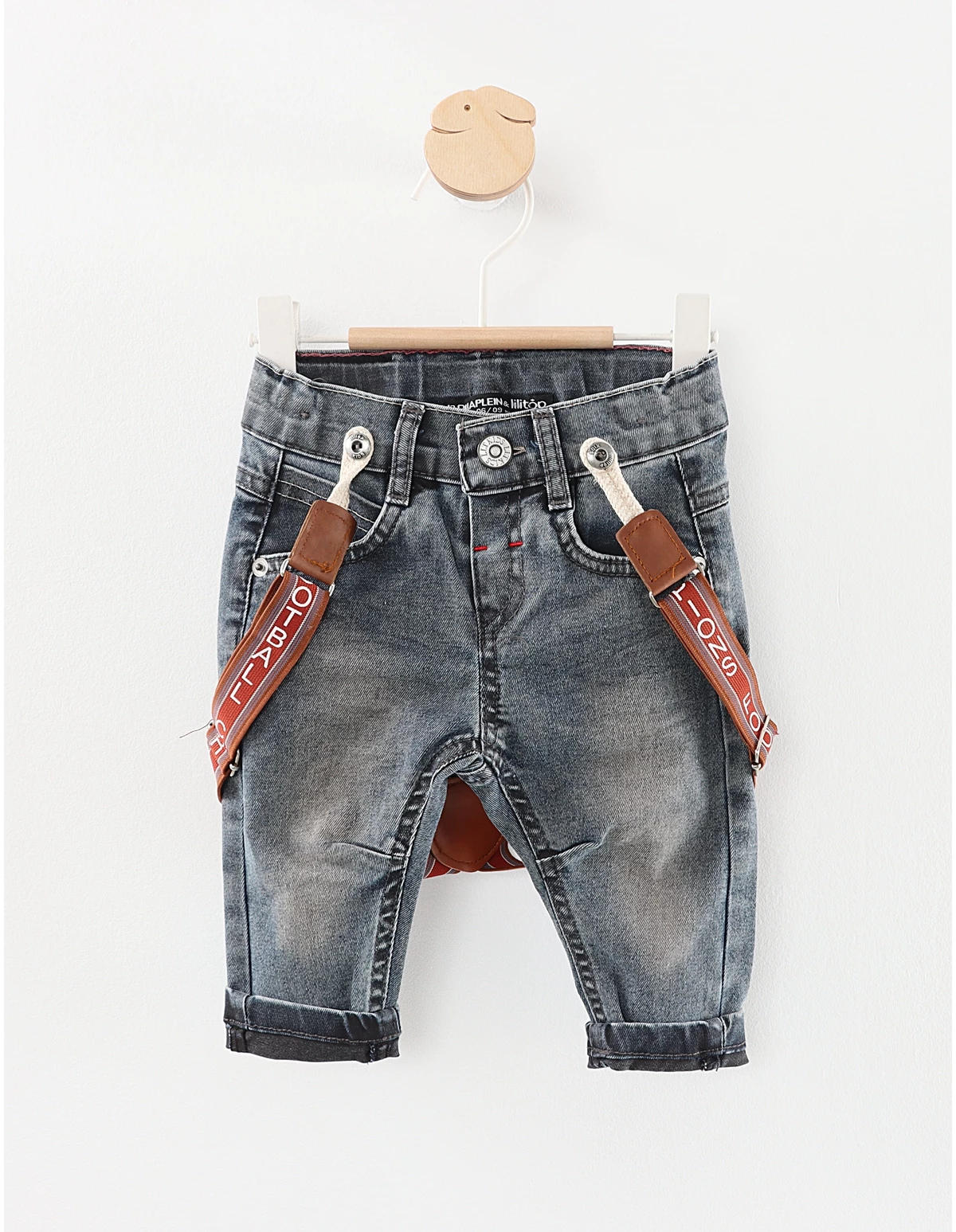 Pantaloni de blug cu bretele Bascov M3