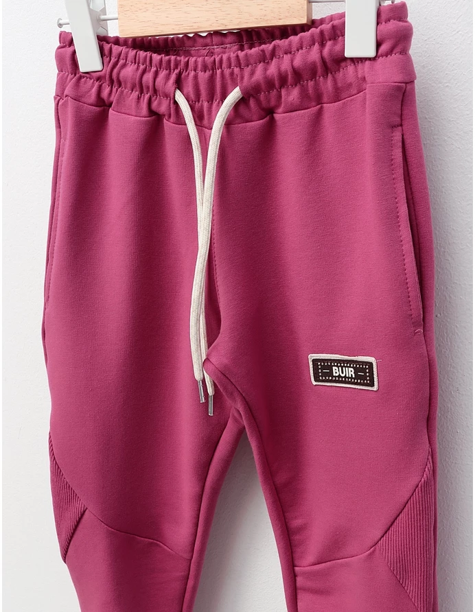 Pantaloni de trening Fashion Girl, ciclam picture - 2