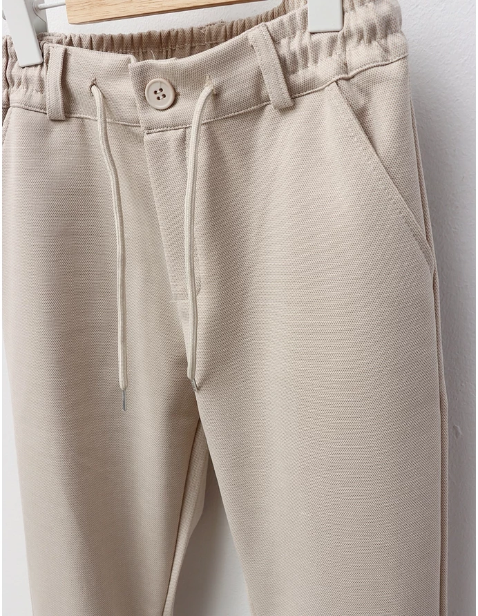 Pantaloni eleganti Rafael crem picture - 3