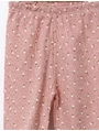 Pantaloni Flori de Musetel roz-prafuit 2