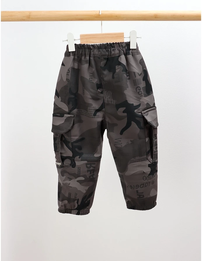 Pantaloni imblaniti ARMY gri picture - 3