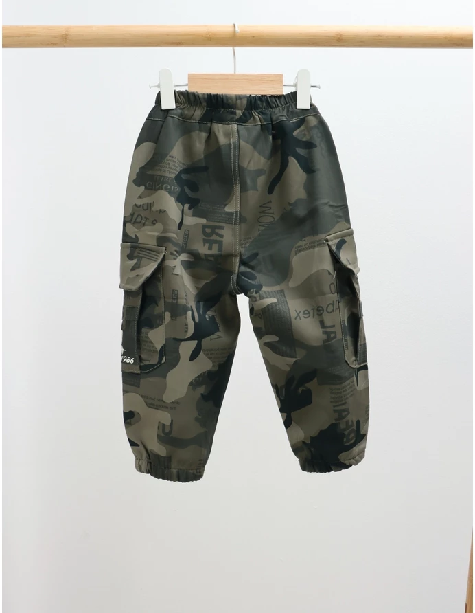 Pantaloni imblaniti ARMY kaki picture - 3