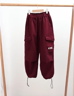 Pantaloni imblaniti, Cargo Ainck Tactics, burgundy